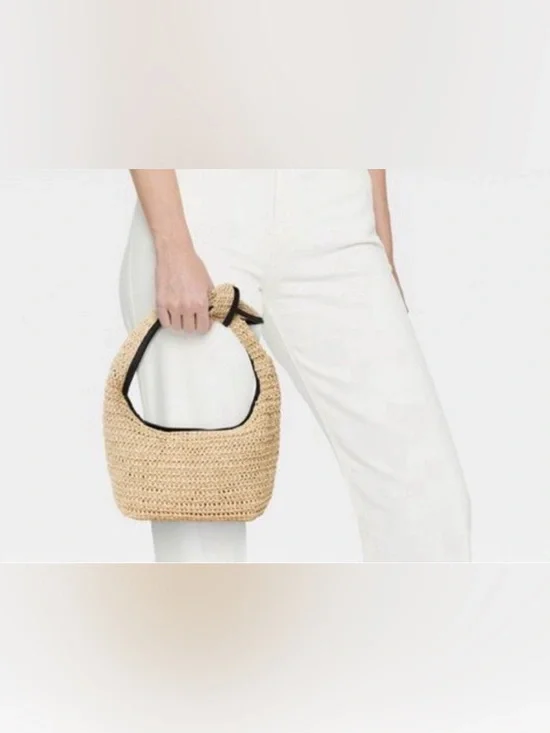 A NEW DAY Knot Handle Raffia Purse NWT - Picture 8 of 8